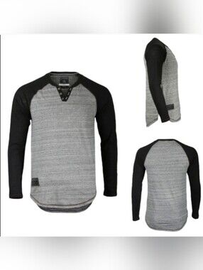 ZIMEGO Long Sleeve Henley Sz XXL
